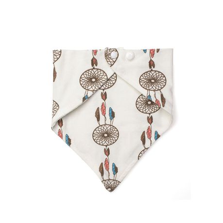 White Dreamcatcher Tie Bib