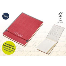 Load image into Gallery viewer, TROIKA Notepad A5 Productivity Notepad TO DO PAD Red
