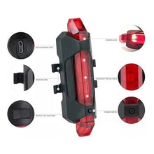 Load image into Gallery viewer, Bicycle Rear LED USB Safety Warning Light
