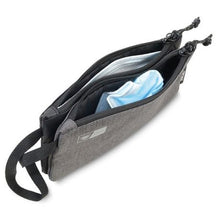 Load image into Gallery viewer, TROIKA Mask Pouch: Antibacterial Bag with 2 Compartments for New/Used Masks
