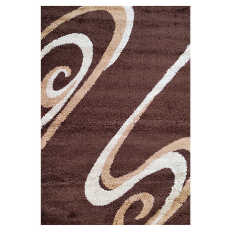 Bergamo Shaggy Brown/Beige Carpet 230cm x 160cm Buy Online in Zimbabwe thedailysale.shop