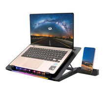 Load image into Gallery viewer, Redragon GCP500 RGB Gaming Laptop Cooling Stand - 5x Quiet Fans
