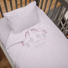 Load image into Gallery viewer, Baby Basics - Unicorn Cot Set
