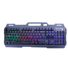 Load image into Gallery viewer, RGB Illuminated Floating Mechanical Game Metallic Keyboard &amp; Mouse Set Q808
