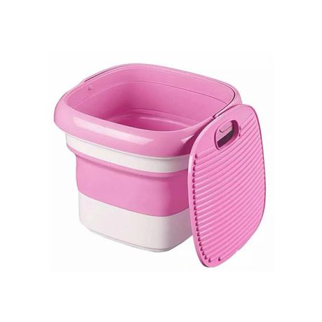 Fashionable Lightweight Folding Washing Machine - Pink Buy Online in Zimbabwe thedailysale.shop