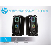 Load image into Gallery viewer, HP Multimedia Desktop Stereo Speakers with LED&#39;s
