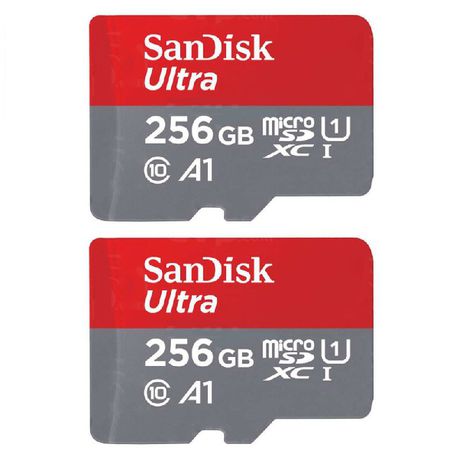 SanDisk 256GB 120MB/s Ultra Micro SDXC UHS-I Card C 10 (Set of 2) Buy Online in Zimbabwe thedailysale.shop