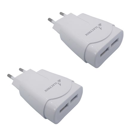 2 PACK: Selectrix USB charger 2.1A 5v DC output