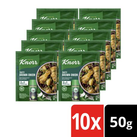 Knorr Tasty Brown Onion with Robertsons Mixed Herbs Soup 10x50g