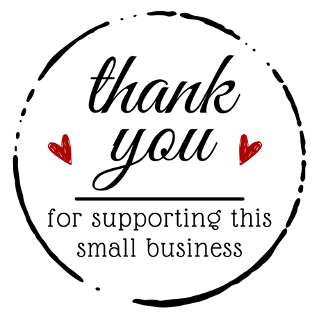 Sticker -100 Thank You for supporting this small business labels Buy Online in Zimbabwe thedailysale.shop