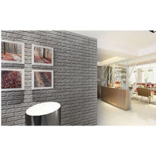 Load image into Gallery viewer, 10 Piece 3D Wall Sticker Self-Adhesive Waterproof PE Foam Wallpaper Panel
