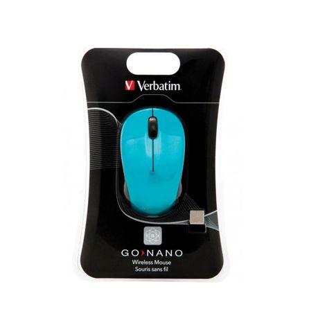 Verbatim GO NANO Wireless Mouse - Caribbean Blue