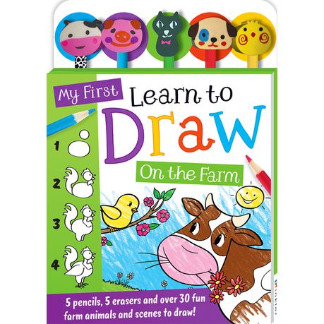 My First Learn to Draw: On the Farm 5-Pencil Set Buy Online in Zimbabwe thedailysale.shop