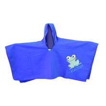 Load image into Gallery viewer, ThatGr8 Kadopi Frog - Blue - Kids Hooded Microfibre Towel
