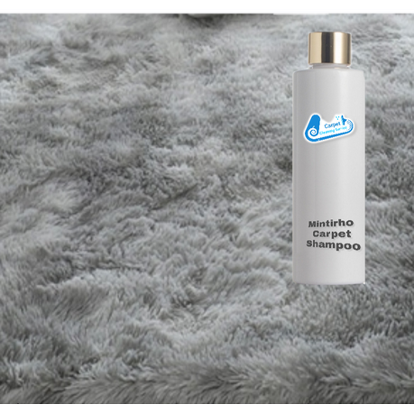 Mintirho Grey Fluffy Carpet with Mintirho Carpet Shampoo Bottle Buy Online in Zimbabwe thedailysale.shop