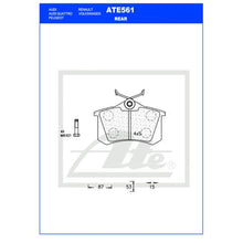 Load image into Gallery viewer, Ate Rear Brake Pads For: Vw Golf V 1.6 Comfortline
