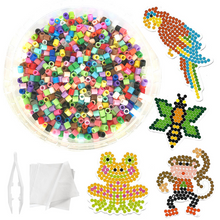 Load image into Gallery viewer, JKA - Animal Fun (4 Pegs/4 Cards) - Bucket Kit - Iron On Bead Craft Toy
