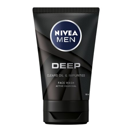 NIVEA MEN Deep Face Wash - 100ml Buy Online in Zimbabwe thedailysale.shop