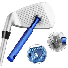 Load image into Gallery viewer, Golf Club Groove Sharpener with 6 Head Re-Grooving Tool Golf Cleaner Silver
