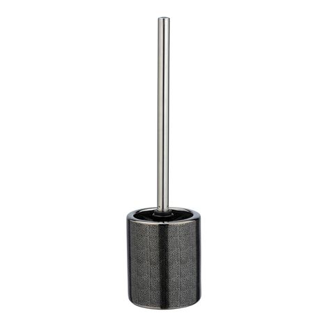 Wenko – Toilet Brush – Nuria Range – Silver/Anthracite - Ceramic Buy Online in Zimbabwe thedailysale.shop