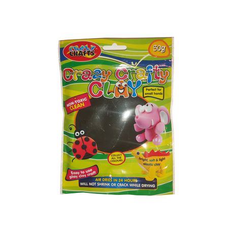 Crazy Crafty Clay 50g - Black (Col. 24) Buy Online in Zimbabwe thedailysale.shop