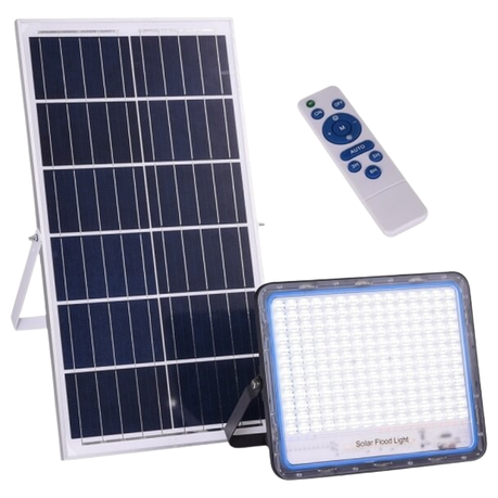 400W Solar Powered LED Flood Light With Panel & Remote Buy Online in Zimbabwe thedailysale.shop