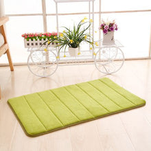 Load image into Gallery viewer, Luxury Memory Foam Bathroom Bath Mat Quick Dry Non Slip Light Green XL
