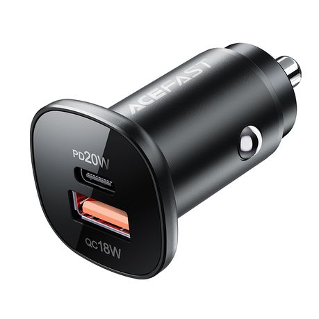 Acefast - B1 mini 38W(USB-C+USB-A) dual-port metal car charger Buy Online in Zimbabwe thedailysale.shop