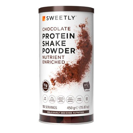 SWEETLY - Chocolate Protein Shake 450g Buy Online in Zimbabwe thedailysale.shop