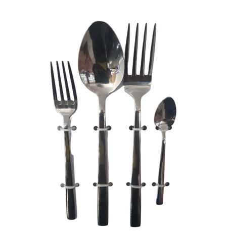 24 Piece Cutlery Set - Stainless Steel Buy Online in Zimbabwe thedailysale.shop