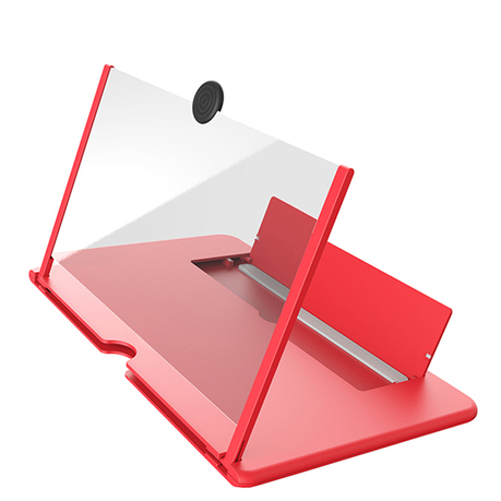 Folding HD Phone Smartphone Magnifier Screen Amplifiers - Red