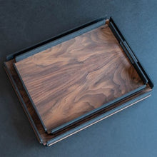 Load image into Gallery viewer, db Creative - 2 x Walnut tray (Medium and Large)
