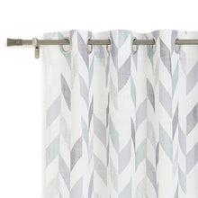 Load image into Gallery viewer, George &amp; Mason - Chevron Dolly Eyelet Unlined Curtain
