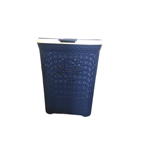 Classic Blue Laundry Basket