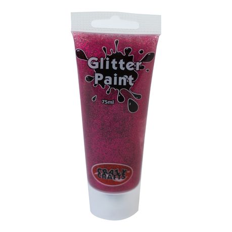 Crazy Crafts Acrylic Glitter Paint -Purple Glitter