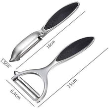 Load image into Gallery viewer, Vegetable Y and Side Peeler Silver - 2 Piece Set
