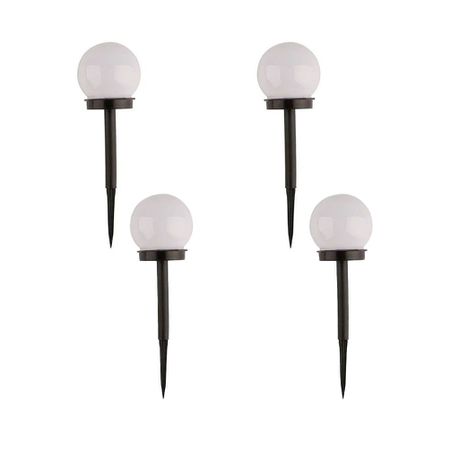 Outdoor LED Solar Garden Pathway Ball Lights-Pack of 4