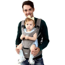 Load image into Gallery viewer, Multifunction Ergonomic Hipseat Baby Carrier - Grey
