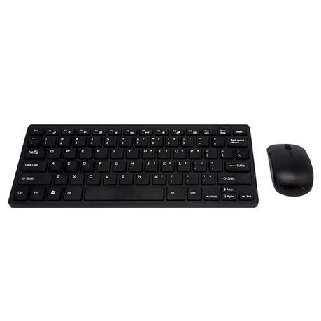 K-03 2.4GHz Ultra Thin Mini Wireless Keyboard & Mouse Combo(Black) Buy Online in Zimbabwe thedailysale.shop