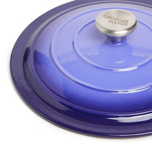 Load image into Gallery viewer, George &amp; Mason - 25cm Round Enamel Cast Iron Casserole - Blue
