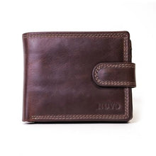 Load image into Gallery viewer, NUVO - AW117 Genuine Leather Brown bi Fold Wallet
