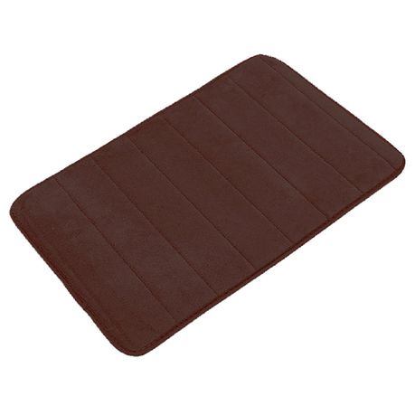 Luxury Memory Foam Bathroom Bath Mat Quick Dry Non Slip Brown Large