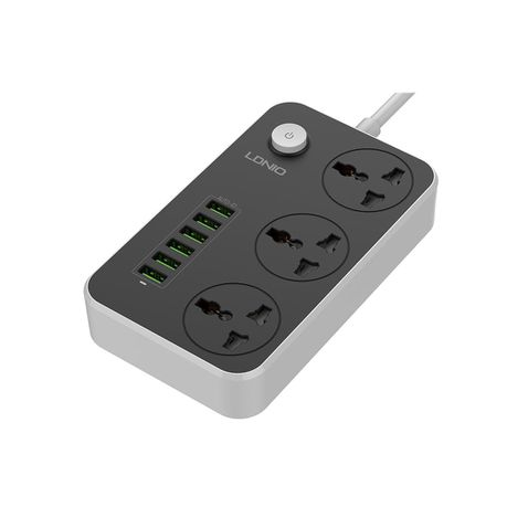 Multiport Charger With Power socket - 6 Usb + 3 Power Socket Buy Online in Zimbabwe thedailysale.shop