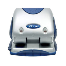 Load image into Gallery viewer, Rexel: P240 2 Hole Punch - Silver/Blue
