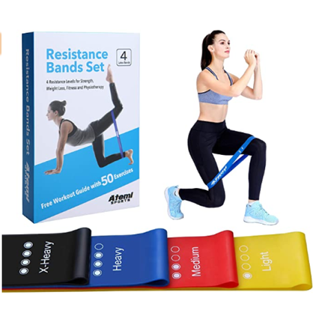 Atemi Sports Resistance Bands - with 50 Exercise Booklet Buy Online in Zimbabwe thedailysale.shop