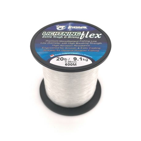 Pioneer Lighting Flex 600m Fishing Line - 9.1kg / 0.35mm / 20lb