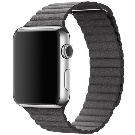 Grey Leather Loop Band for Apple Watch (42mm or 44mm) Buy Online in Zimbabwe thedailysale.shop