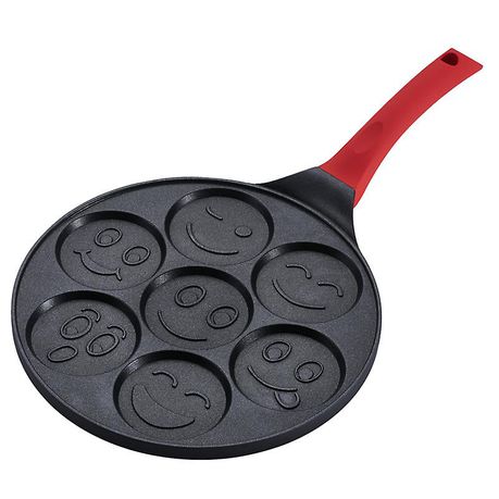 Smiley Face Frying Pan - 7 Holes