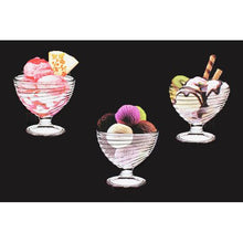 Load image into Gallery viewer, Heavenly Sweet 6 Piece Swirl Glass Ice Cream &amp; Sundae Bowls
