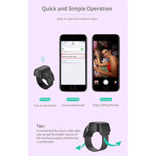 Load image into Gallery viewer, Finger Ring Bluetooth Remote Control for a Smartphone or Tablet
